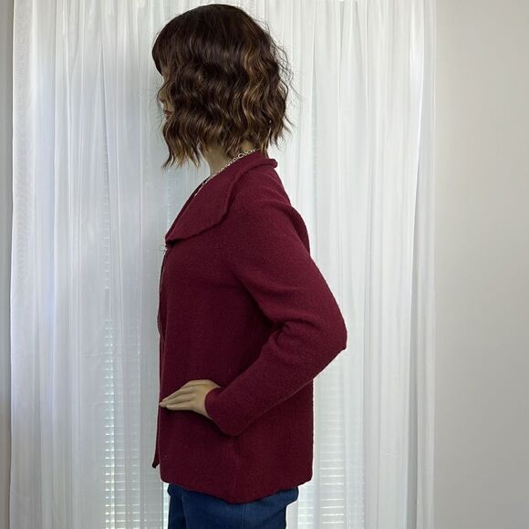 Chico’s Wool Zip Sweater Medium - Picture 4 of 7